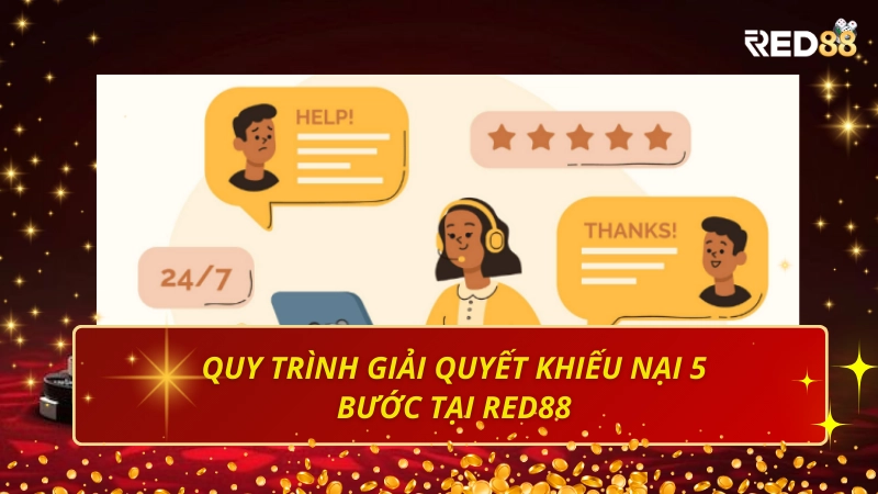Quy trình giải quyết khiếu nại 5 bước tại Red88